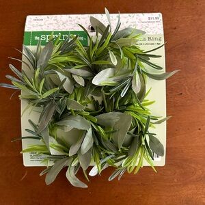 🌵3/$15 set of 4 faux leaf leaves napkin rings (see description)